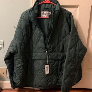 Alpine Design Forest Green Quilted Pullover